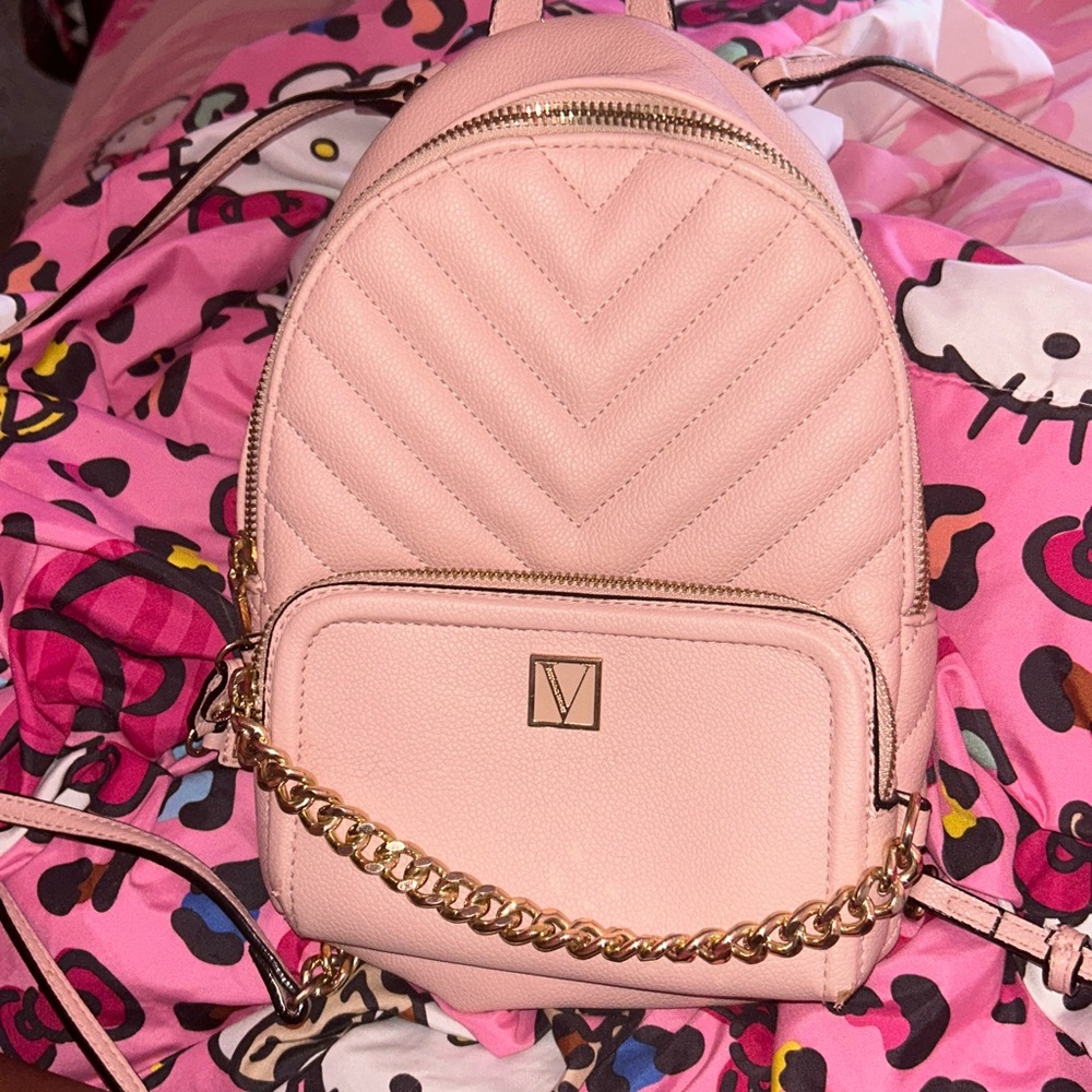 Victoria's Secret Blush Quilted Backpack